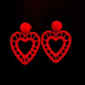 Red Heart Earrings